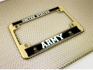 U.S. Army with Star Logo - Motorcycle Metal License Plate Frame