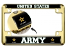 U.S. Army with Star Logo - Motorcycle Metal License Plate Frame