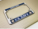 U.S. Navy Dad - Motorcycle Metal License Plate Frame