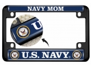 U.S. Navy Mom - Motorcycle Metal License Plate Frame