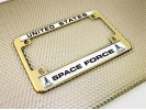 USAF - U.S. Space Force - Motorcycle Metal License Plate Frame (wb)