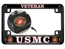 USMC - Veteran Marine Corps - Motorcycle Metal License Plate Frame