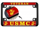 USMC - Veteran Marine Corps EGA - Motorcycle Metal License Plate Frame