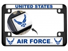 USAF - U.S. Air Force Symbol - Motorcycle Metal License Plate Frame