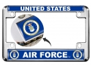 USAF - U.S. Air Force - Motorcycle Metal License Plate Frame