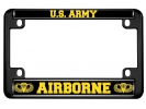 U.S. Army Airborne - Motorcycle Metal License Plate Frame (BY)
