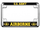 U.S. Army Airborne - Motorcycle Metal License Plate Frame (BY)