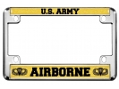 U.S. Army Airborne - Motorcycle Metal License Plate Frame (GB)