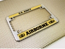 U.S. Army Airborne - Motorcycle Metal License Plate Frame (GB)