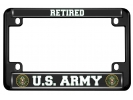 U.S. Army Retired - Motorcycle Metal License Plate Frame