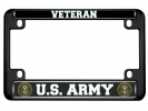U.S. Army Veteran - Motorcycle Metal License Plate Frame
