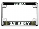 U.S. Army Veteran - Motorcycle Metal License Plate Frame