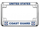 U.S. Coast Guard - Motorcycle Metal License Plate Frame