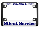 U.S. Navy Silent Service - Motorcycle Metal License Plate Frame