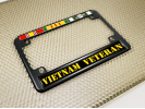 Vietnam Veteran 3 Service Ribbons - Motorcycle Metal License Plate Frame