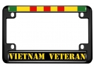 Vietnam Veteran - Motorcycle Metal License Plate Frame