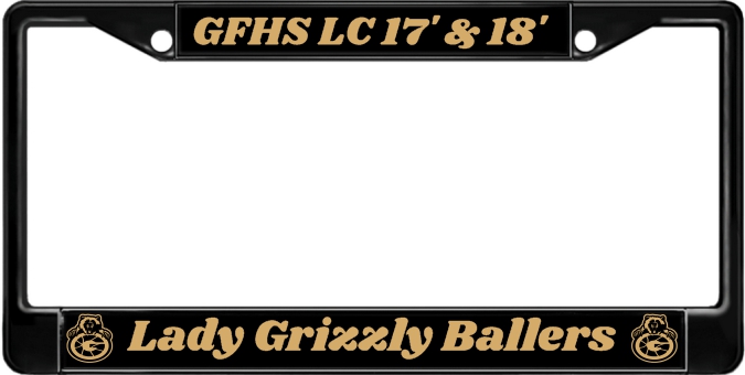 GFHS - Metal License Plate Frame