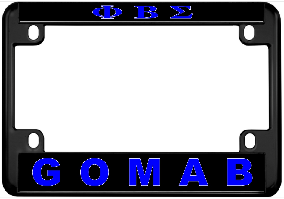 GOMAB - Custom metal Motorcycle license plate frame