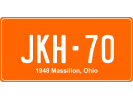 1948 Massillon, Ohio - Decorative License Plates