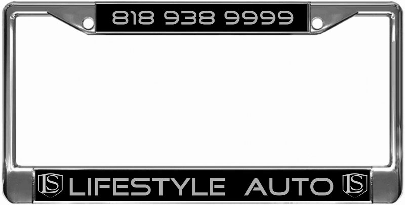 Lifestyle Auto Lot of 100 chrome license plate frames