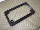 Motorcycle Billet Aluminum License Plate Frame - Slim Line (Black)