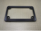 Motorcycle Billet Aluminum License Plate Frame - Slim Line (Black)
