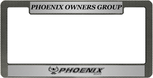 Phoenix_Boats - Premium Car Plastic License Plate Frame