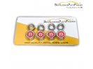 Firefighter License Plate Screw Caps - Chrome Metal Set of 4