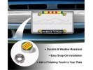 Vietnam Veteran License Plate Screw Caps - Chrome Metal Set of 4
