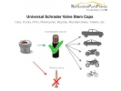 California Republic (Bear Flag) Tire Valve Stem Caps – Silver Aluminum Set of 4