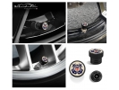 Coast Guard Tire Valve Stem Caps – Black Aluminum Set of 4