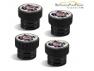 Coast Guard Tire Valve Stem Caps – Black Aluminum Set of 4
