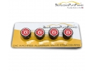 Firefighter Tire Valve Stem Caps – Black Aluminum Set of 4