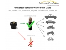 U.S. Army Tire Valve Stem Caps – Black Aluminum Set of 4