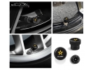 U.S. Army Tire Valve Stem Caps – Black Aluminum Set of 4