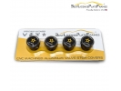U.S. Army Tire Valve Stem Caps – Black Aluminum Set of 4