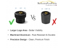 U.S. Army Tire Valve Stem Caps – Black Aluminum Set of 4