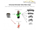 U.S. Army Tire Valve Stem Caps – Silver Aluminum Set of 4