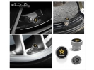 U.S. Army Tire Valve Stem Caps – Silver Aluminum Set of 4