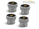U.S. Army Tire Valve Stem Caps – Silver Aluminum Set of 4
