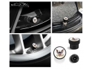 U.S. Navy Tire Valve Stem Caps – Black Aluminum Set of 4