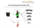 U.S Marine Corps Gold Emblem - USMC Tire Valve Stem Caps – Black Aluminum Set of 4