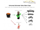 U.S Marine Corps Red Emblem - USMC Tire Valve Stem Caps – Black Aluminum Set of 4