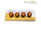 U.S Marine Corps Red Emblem - USMC Tire Valve Stem Caps – Black Aluminum Set of 4