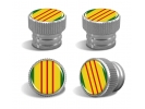 Vietnam Veteran Tire Valve Stem Caps – Silver Aluminum Set of 4
