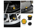 Vietnam Veteran Tire Valve Stem Caps – Black Aluminum Set of 4