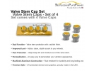 Vietnam Veteran Tire Valve Stem Caps – Silver Aluminum Set of 4