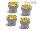 Vietnam Veteran Tire Valve Stem Caps – Silver Aluminum Set of 4