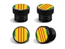 Vietnam Veteran Tire Valve Stem Caps – Black Aluminum Set of 4