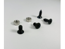 Stainless steel screws - Black (for BILLET frames only)